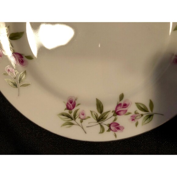 Fine China Dinner Salad Plates by Fine China of Japan 8 Piece Set Pattern FCJ46 - Picture 6 of 10